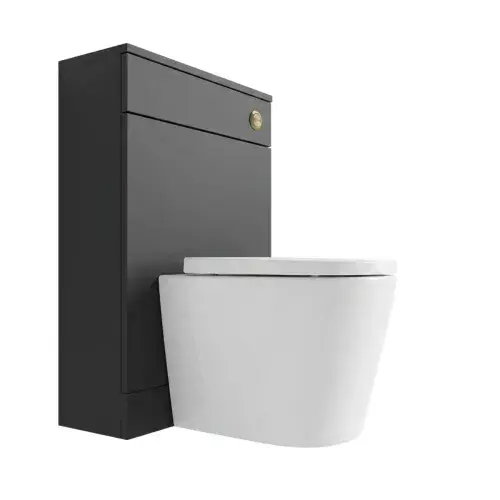 Aquanova WC Unit  550mm Matt Black