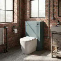Aquanova 550mm Matt Green WC Unit | Floor Standing Toilet Cabinet