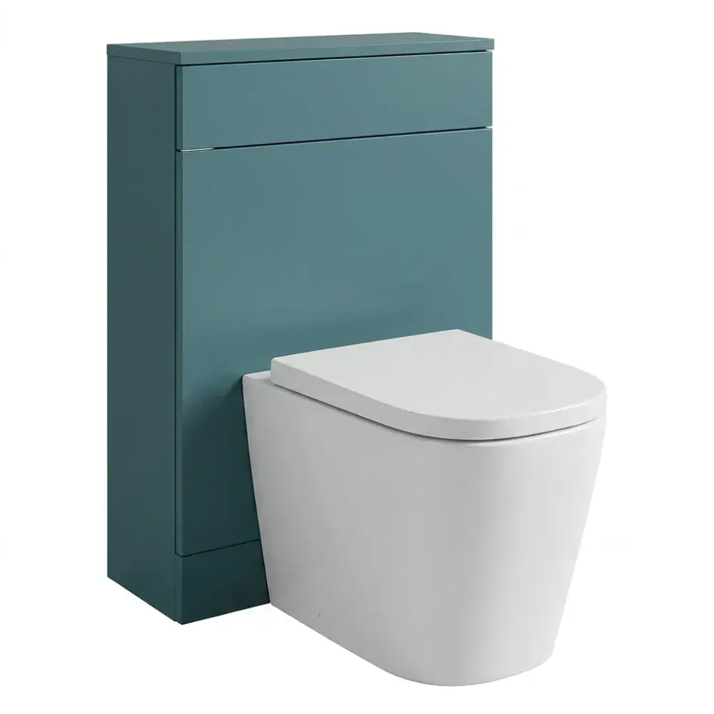 Aquanova 550mm Matt Green WC Unit | Floor Standing Toilet Cabinet