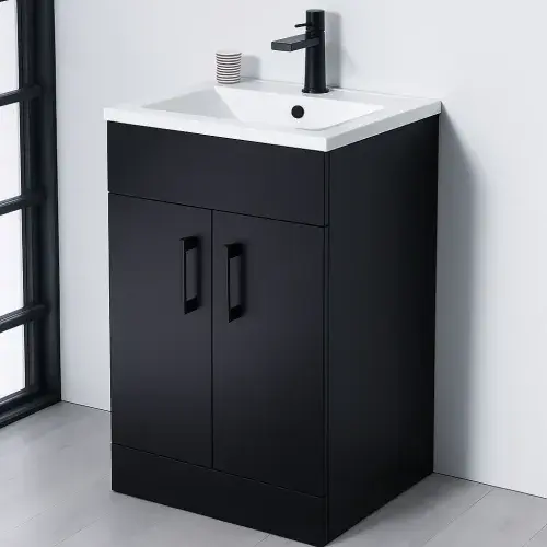 Aquavala Monica Vanity Basin Unit and Resin Basin - 500mm Wide - Various Colours
