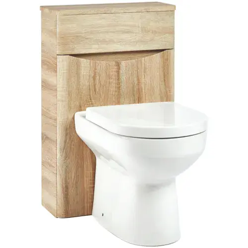 Aquavala Novella 500mm Floor Standing WC Unit Oak