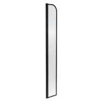 Arched 800mm Wetroom Screen with Optional Flipper, Matt Black