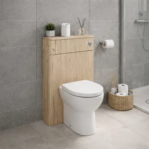 Arden 550mm Toilet Unit - Textured Oak