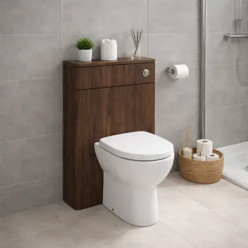 Arden 550mm Toilet Unit - Textured Walnut