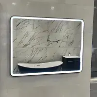 Arno 600x800mm LED mirror black frame