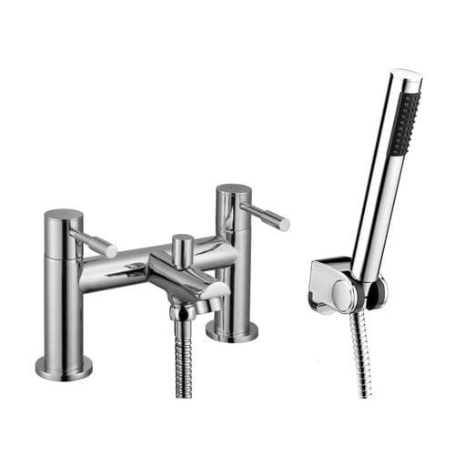 Aspen Chrome Bath Shower Mixer Tap & Shower Kit
