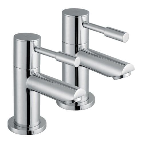 Aspen Chrome Bath Taps - Modern Lever Style
