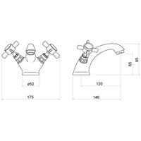 Aspire Traditional Exposed Shower & Tap Pack Chrome