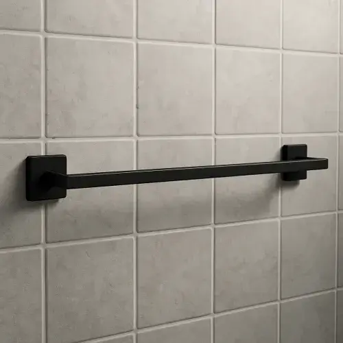Asti 600mm Towel Rail - Matt Black