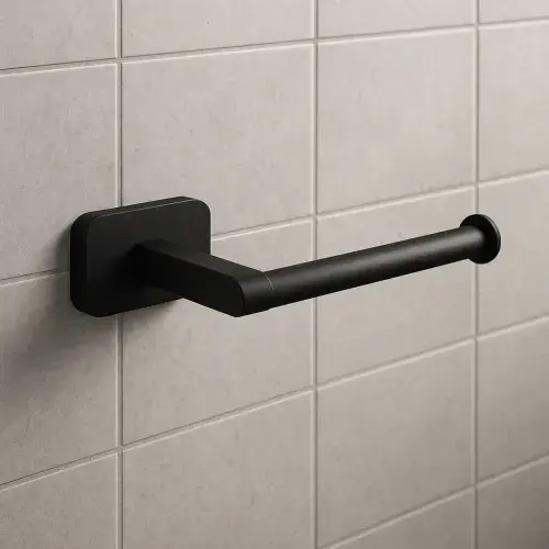 Asti Toilet Roll Holder - Matt Black