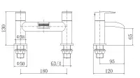 Aston Bath Filler Tap Matt Black