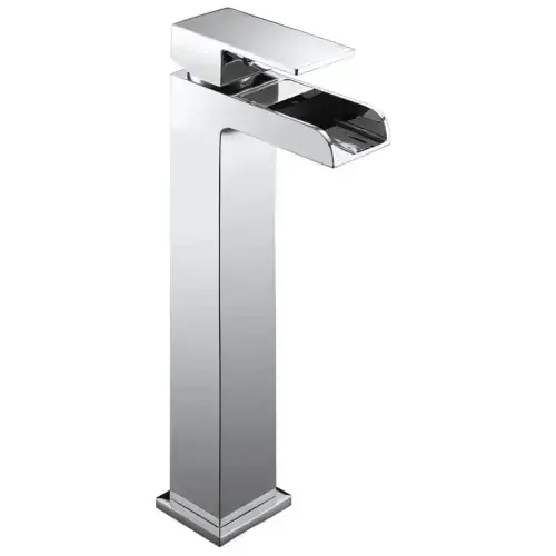 Astrid Tall Waterfall Basin Mixer Tap Chrome