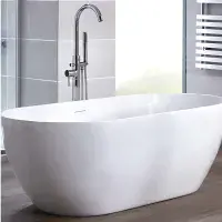 Athena 1650 x 700mm Double Ended Freestanding Bath – Compact Luxury Design