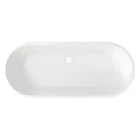 Athena 1650 x 700mm Double Ended Freestanding Bath – Compact Luxury Design