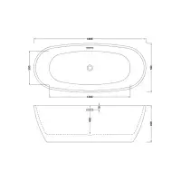 Athena Luxury Freestanding Bath – 1800 x 780mm Double Ended, Twin Skinned - Lifetime Guarantee