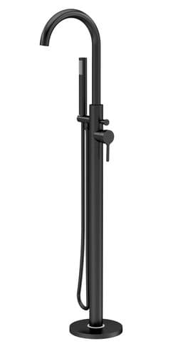 Aztec, Tec Floor Standing Bath Shower Mixer, Matt Black