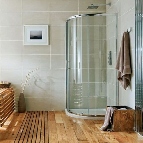 B6 Single Door Offset Quadrant Shower Enclosure, Various Sizes