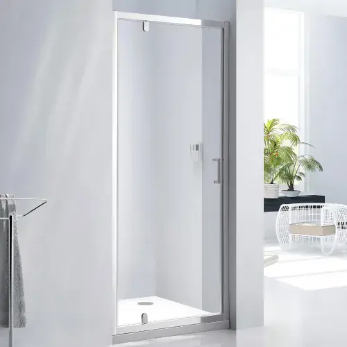 B6 Small Pivot Shower Door Chrome 650-690mm