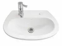 Back To Wall Doc M Pack with Stainless Steel, Blue, Grey or White Grab Rails, Push Button Cistern