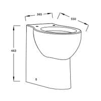 Back To Wall Doc M Pack with Stainless Steel, Blue, Grey or White Grab Rails, Push Button Cistern