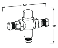 Bathcenter 15mm Thermostatic Mixing Valve TMV3