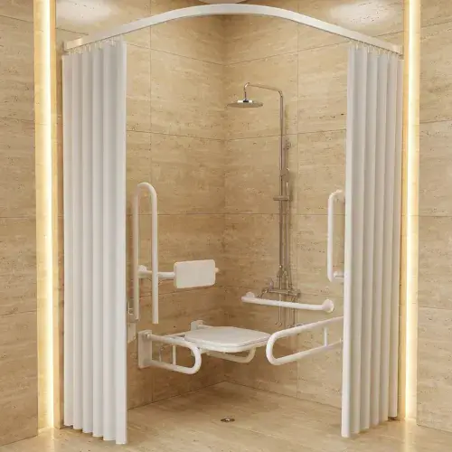 Bathcenter Doc M Showering Pack with TMV3 Twin Head Shower Valve