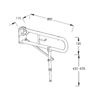 Bathcenter Doc M Swing Arm with leg (White or Blue)
