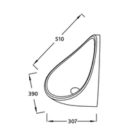 Bathcenter Large Bowl Exposed Urinal Packs