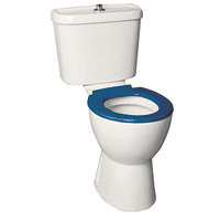 Luxury Doc M Pack with Gloss Black Rails, Push Button Cistern