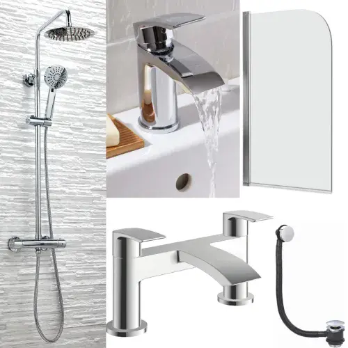 Bathroom Makeover Brassware Pack Chrome