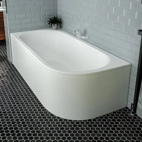 Beaufort Biscay Double Ended 1600 x 725mm Bath, Left Hand