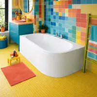 Beaufort Biscay Double Ended 1600 x 725mm Bath, Left Hand - Lifetime Guarantee