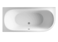Beaufort Biscay Double Ended 1600 x 725mm Bath, Left Hand - Lifetime Guarantee