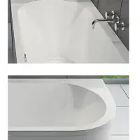 Beaufort Biscay Double Ended 1600 x 725mm Bath, Left Hand - Lifetime Guarantee