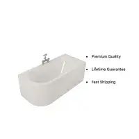 Beaufort Biscay Double Ended 1600 x 725mm Bath, Right Hand | Lifetime Guarantee