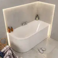 Beaufort Biscay Double Ended 1600 x 725mm Bath, Right Hand | Lifetime Guarantee