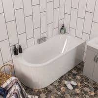 Beaufort Biscay Double Ended 1600 x 725mm Bath, Right Hand | Lifetime Guarantee