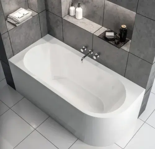 Beaufort Biscay Double Ended 1700 x 750mm Bath, Left Hand