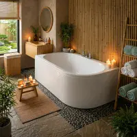 Beaufort Biscay Double Ended 1700 x 750mm Bath, Left Hand | Reinforced Strength Optional