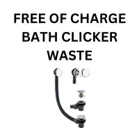 Beaufort Biscay Double Ended 1700 x 800mm Bath, Left Hand | Reinforced Strength Optional