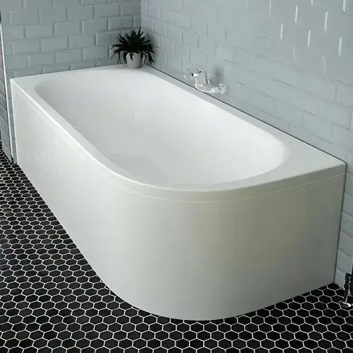 Beaufort Biscay Double Ended 1700 x 800mm Bath, Left Hand | Reinforced Strength Optional