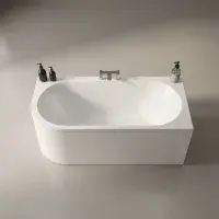 Beaufort Biscay Double Ended 1700 x 800mm Bath, Right Hand | Reinforced Strength Optional