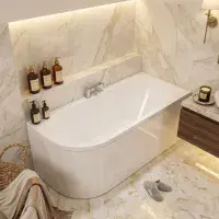 Beaufort Biscay Double Ended 1700 x 800mm Bath, Right Hand | Reinforced Strength Optional