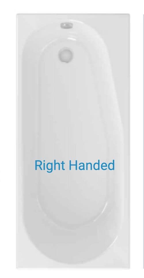 Beaufort Fitzroy Single Ended Bath 1700 x 750mm Right or Left Hand