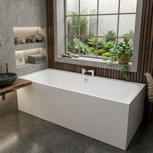 Beaufort Malin Double Ended 1600 x 700mm Bath | White | Lifetime Guarantee