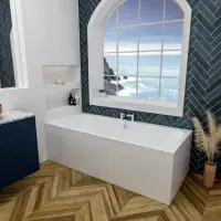Beaufort Malin Double Ended 1650 x 700mm Bath