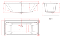 Beaufort Malin Double Ended 1650 x 700mm Bath