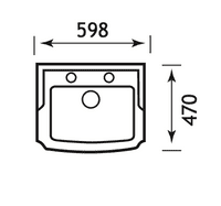 Belgravia 590mm Pedestal Basin and Toilet Suite Pack