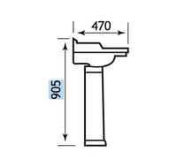 Belgravia 590mm Pedestal Basin and Toilet Suite Pack