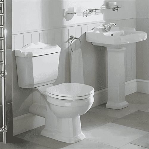 Belgravia 590mm Pedestal Basin and Toilet Suite Pack